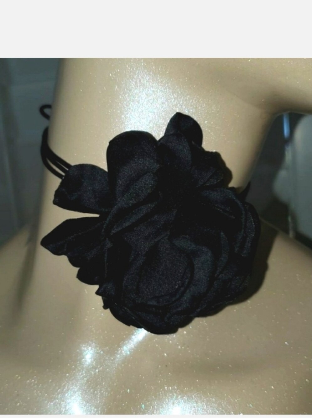 Boho Black Flower Choker Necklace Rose Sexy Flower Collar Choker Dinner Date New